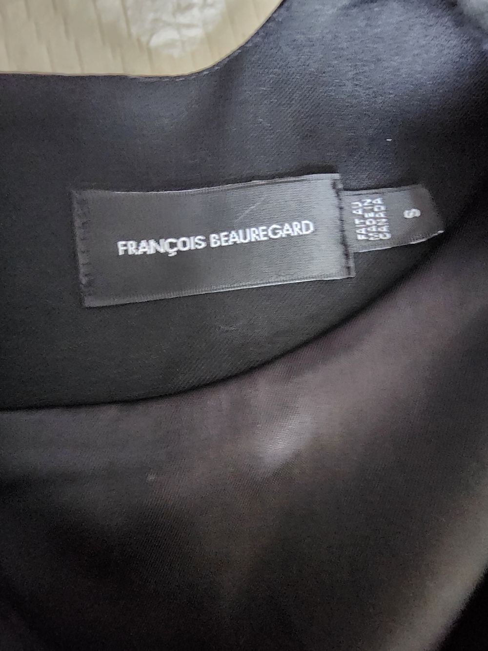 NWT François Beauregard "Céline" Dress - Black - Made in Canada - Size S - Picture 2 of 7